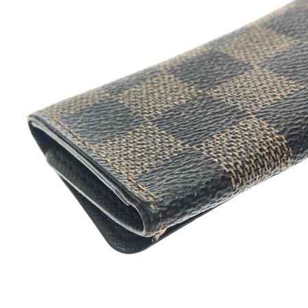  LOUIS VUITTON ルイヴィトン ユニセックス 4連キーケース ダミエ エベヌ ミュルティクレ4 N60385 ブラウン