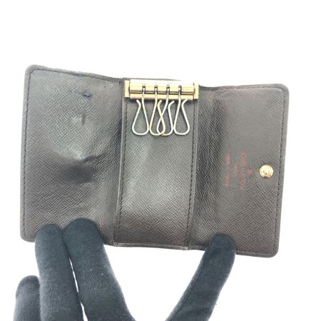  LOUIS VUITTON ルイヴィトン ユニセックス 4連キーケース ダミエ エベヌ ミュルティクレ4 N60385 ブラウン
