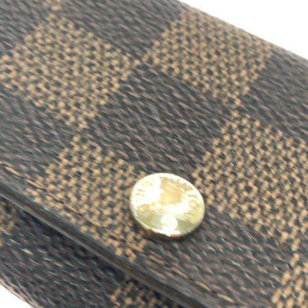 LOUIS VUITTON ルイヴィトン ユニセックス 4連キーケース ダミエ エベヌ ミュルティクレ4 N60385 ブラウン