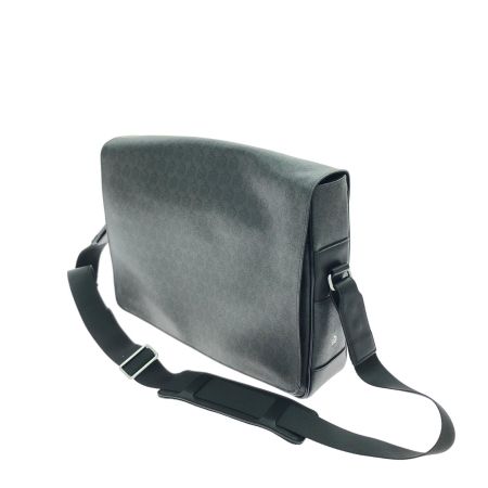  dunhill ダンヒル メンズ ショルダーバッグ A4サイズ かぶせショルダー ビジネスバッグ C0812 ブラック