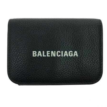  BALENCIAGA バレンシアガ 財布 三折り財布  ブラック