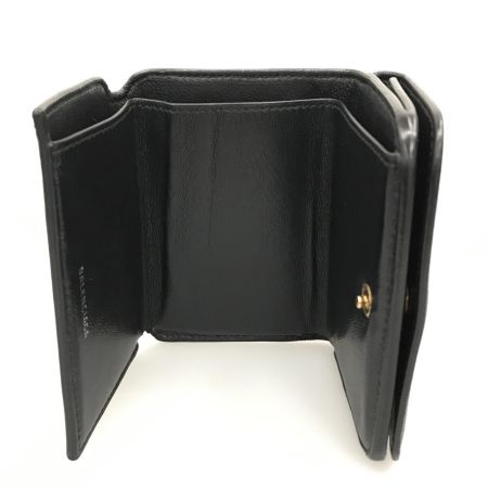  BALENCIAGA バレンシアガ 財布 三折り財布  ブラック