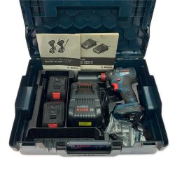 ▼▼ BOSCH ボッシュ インパクトドライバ コードレス式 18v 充電器・充電池2個・ケース付 GDX-18V Bランク