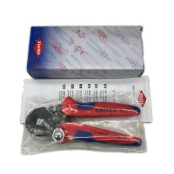 ▼▼ KNIPEX クニペックス エンドスリーブ用自動調整圧着ペンチ 975304 レッド Aランク