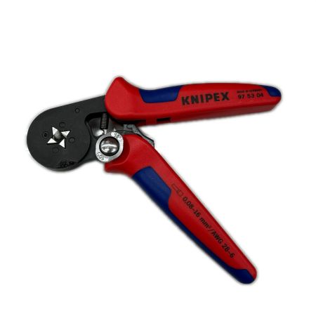  KNIPEX クニペックス エンドスリーブ用自動調整圧着ペンチ 975304 レッド