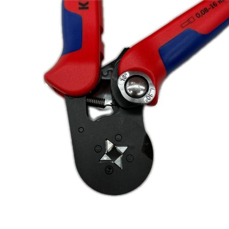  KNIPEX クニペックス エンドスリーブ用自動調整圧着ペンチ 975304 レッド