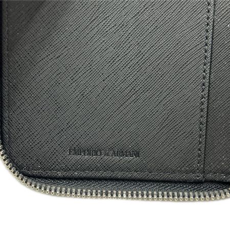  EMPORIO ARMANI エンポリオアルマーニ ラウンドファスナー財布 長財布 ブラック