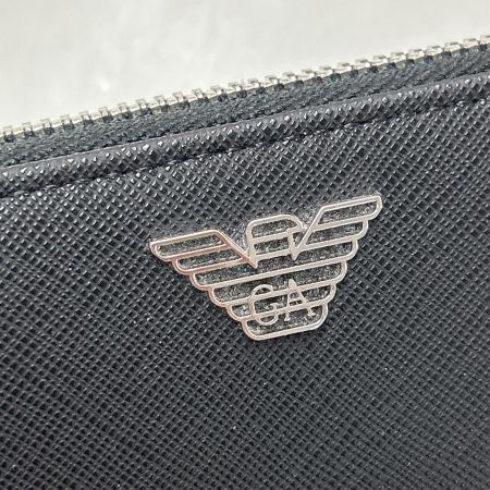  EMPORIO ARMANI エンポリオアルマーニ ラウンドファスナー財布 長財布 ブラック