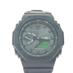 CASIO カシオ メンズ腕時計 電波ソーラー デジアナウォッチ G-SHOCK 海外モデル 八角形 GA-B2100 ブラック Bランク