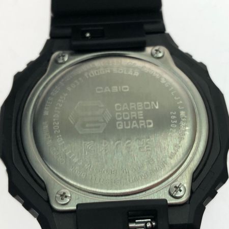 CASIO カシオ メンズ腕時計 電波ソーラー デジアナウォッチ G-SHOCK 海外モデル 八角形 GA-B2100 ブラック