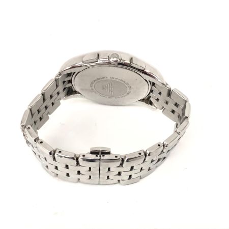 EMPORIO ARMANI エンポリオアルマーニ メンズ腕時計 クオーツ シルバーダイアル クラシック クロノグラフ AR-1702