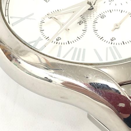 EMPORIO ARMANI エンポリオアルマーニ メンズ腕時計 クオーツ シルバーダイアル クラシック クロノグラフ AR-1702