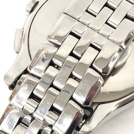 EMPORIO ARMANI エンポリオアルマーニ メンズ腕時計 クオーツ シルバーダイアル クラシック クロノグラフ AR-1702