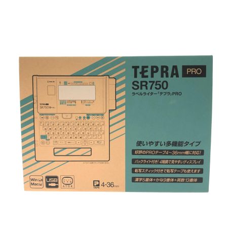  KINGJIM キングジム ラベルライター テプラ PRO TEPRA 4-36mm対応  SR750
