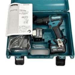 ▼▼ MAKITA マキタ ドライバドリル コードレス式 10.8v 充電器・充電池2個・ケース付 HP332DSMX ブルー Aランク