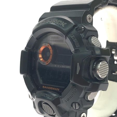  CASIO カシオ メンズ腕時計 電波ソーラー G-SHOCK トリプルセンサー レンジマン マスターオブG GW-9400BJ ブラック