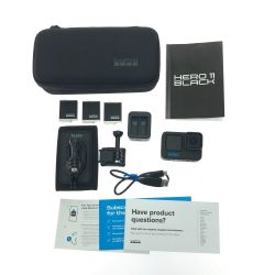 ▼▼ GOPRO ゴープロ アクションカメラ 充電器・バッテリー・ケース付 PSEマーク有 HERO BLACK 11 Bランク
