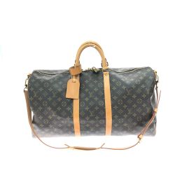 ▼▼ LOUIS VUITTON ルイヴィトン ユニセックス ボストンバッグ モノグラム キーポル55 バンドリエール  M41414 ブラウン Bランク
