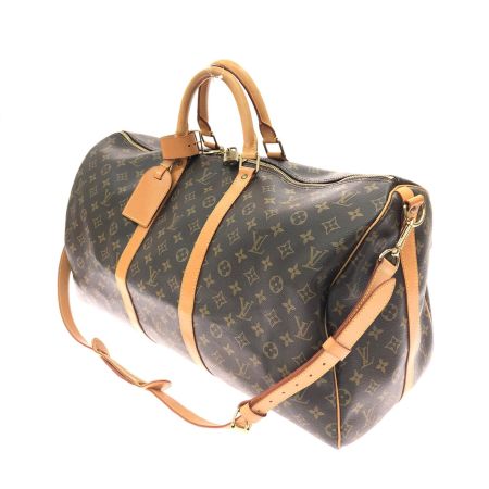  LOUIS VUITTON ルイヴィトン ユニセックス ボストンバッグ モノグラム キーポル55 バンドリエール  M41414 ブラウン