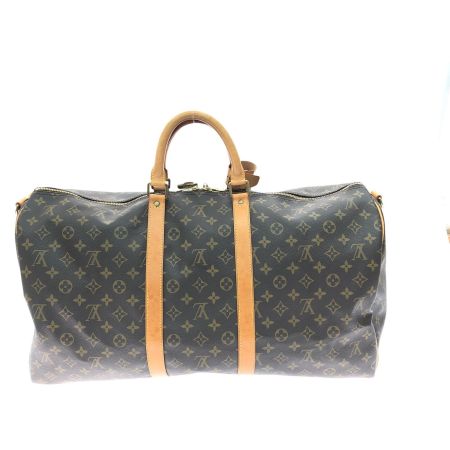  LOUIS VUITTON ルイヴィトン ユニセックス ボストンバッグ モノグラム キーポル55 バンドリエール  M41414 ブラウン