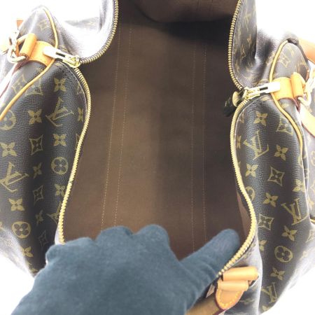  LOUIS VUITTON ルイヴィトン ユニセックス ボストンバッグ モノグラム キーポル55 バンドリエール  M41414 ブラウン