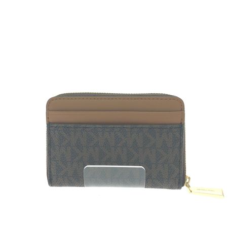  MICHAEL KORS マイケルコース ユニセックス ミニ財布 コンパクトウォレット カードケース コインケース 34S1GT9Z1B ブラウン