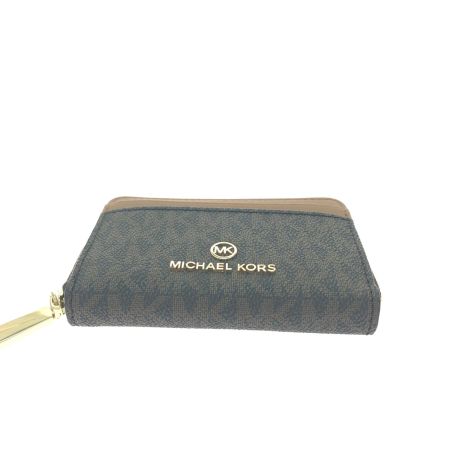  MICHAEL KORS マイケルコース ユニセックス ミニ財布 コンパクトウォレット カードケース コインケース 34S1GT9Z1B ブラウン
