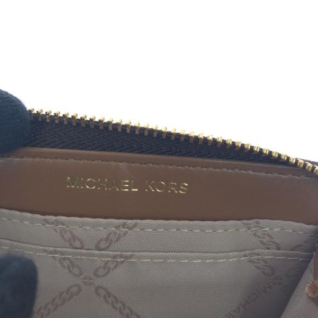  MICHAEL KORS マイケルコース ユニセックス ミニ財布 コンパクトウォレット カードケース コインケース 34S1GT9Z1B ブラウン