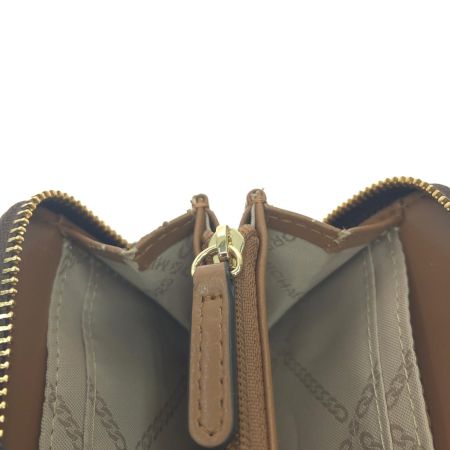  MICHAEL KORS マイケルコース ユニセックス ミニ財布 コンパクトウォレット カードケース コインケース 34S1GT9Z1B ブラウン