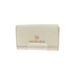 ▼▼ MICHAEL KORS マイケルコース レディース 名刺入れ カードケース アコーディオン  32FGT9D10 ベージュ Bランク