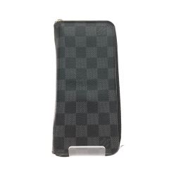 ▼▼ LOUIS VUITTON ルイヴィトン メンズ 長財布 ダミエ グラフィット ジッピーウォレット ヴェルティカル N63095 Bランク
