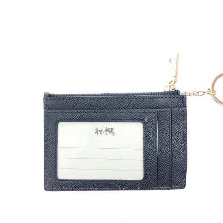 COACH コーチ コインケース ミニ スキニー IDケース カードケース 52394 ネイビー