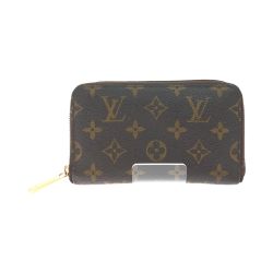 ▼▼ LOUIS VUITTON ルイヴィトン ユニセックス モノグラム ジッピーコンパクトウォレット  Ml4161 ブラウン Bランク