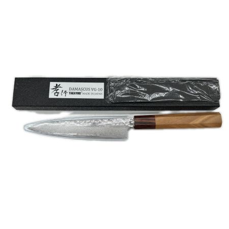  TAKAYUKI 和包丁 牛刀 ダマスカス鋼 和ペテ150ｍｍ