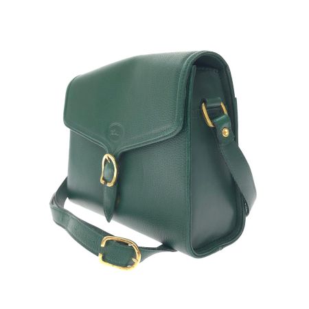  Longchamp ロンシャン レディース ショルダーバッグ レザー 斜め掛け グリーン