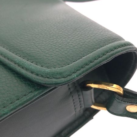  Longchamp ロンシャン レディース ショルダーバッグ レザー 斜め掛け グリーン