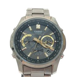 CASIO カシオ メンズ腕時計 電波ソーラー LINEAGE クロノグラフ LIW-M610TS Bランク