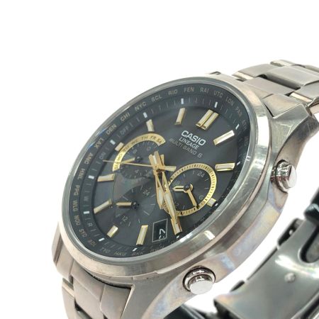 CASIO カシオ メンズ腕時計 電波ソーラー LINEAGE クロノグラフ LIW-M610TS