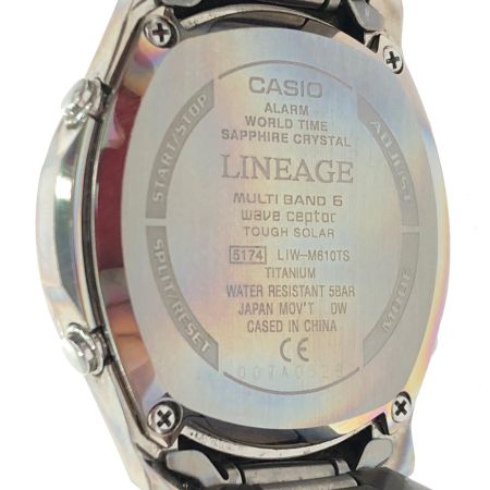 CASIO カシオ メンズ腕時計 電波ソーラー LINEAGE クロノグラフ LIW-M610TS