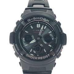 CASIO カシオ メンズ腕時計 クオーツ 電波ソーラー デジアナウォッチ G-SHOCK Gショック AMG-M100SBC ブラック Aランク