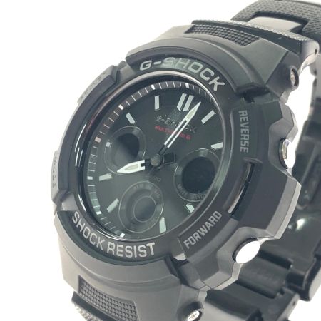 CASIO カシオ メンズ腕時計 クオーツ 電波ソーラー デジアナウォッチ G-SHOCK Gショック AMG-M100SBC ブラック