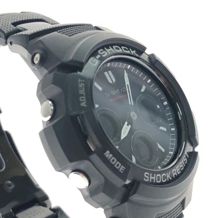 CASIO カシオ メンズ腕時計 クオーツ 電波ソーラー デジアナウォッチ G-SHOCK Gショック AMG-M100SBC ブラック