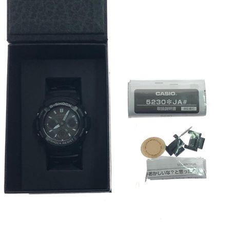 CASIO カシオ メンズ腕時計 クオーツ 電波ソーラー デジアナウォッチ G-SHOCK Gショック AMG-M100SBC ブラック