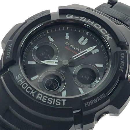 CASIO カシオ メンズ腕時計 クオーツ 電波ソーラー デジアナウォッチ G-SHOCK Gショック AMG-M100SBC ブラック