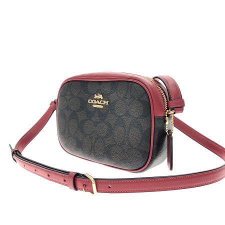  COACH コーチ レディース ショルダーバッグ アウトレット シグネチャー カメラバッグ ミニショルダー C9926 レッド×ブラウン