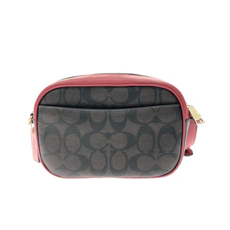 COACH コーチ レディース ショルダーバッグ アウトレット シグネチャー カメラバッグ ミニショルダー C9926 レッド×ブラウン