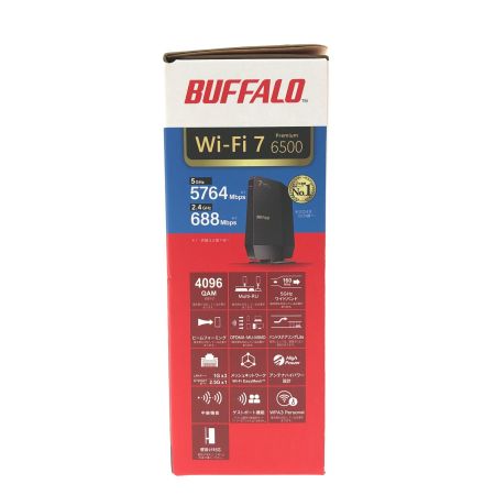  BUFFALO バッファロー Wi-Fiルーター 5764+688Mbps AirStation WSR6500BE6P-BK ブラック
