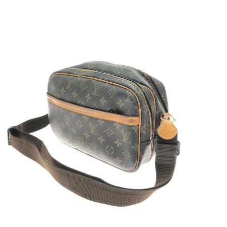  LOUIS VUITTON ルイヴィトン レディース ショルダーバッグ モノグラム リポーターPM ファスナー横破れ有 M45254