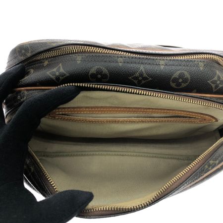  LOUIS VUITTON ルイヴィトン レディース ショルダーバッグ モノグラム リポーターPM ファスナー横破れ有 M45254