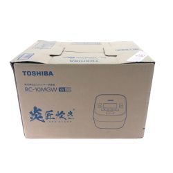 ▼▼ TOSHIBA 東芝 東芝真空圧力IH炊飯ジャー炊飯器 5.5合 炎匠炊き 2024年製 RC-10MGW グランホワイト Sランク